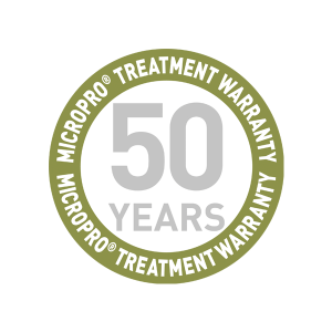 MicroPro Treatment 50 Year Warranty Seal